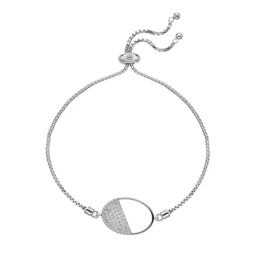 Stříbrný náramek Hot Diamonds Horizon Topaz DL602