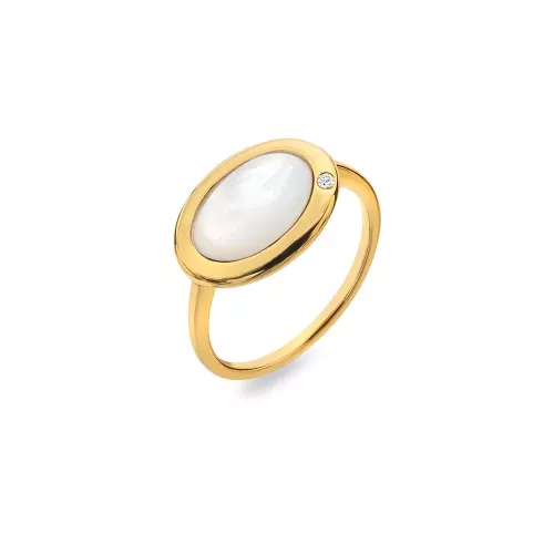 Obrázek č. 3 k produktu: Pozlacený prsten Hot Diamonds X Gemstones Oval DR270