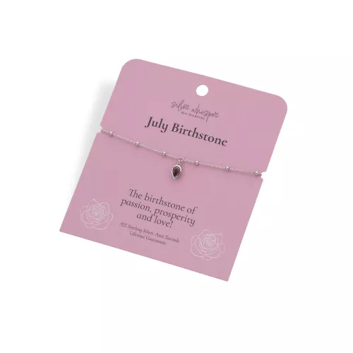 Stříbrný náramek Hot Diamonds Silver Whisper July SWB031